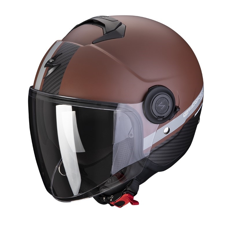 Motoristična čelada SCORPION EXO-CITY STRADA mat rjavo-črna
