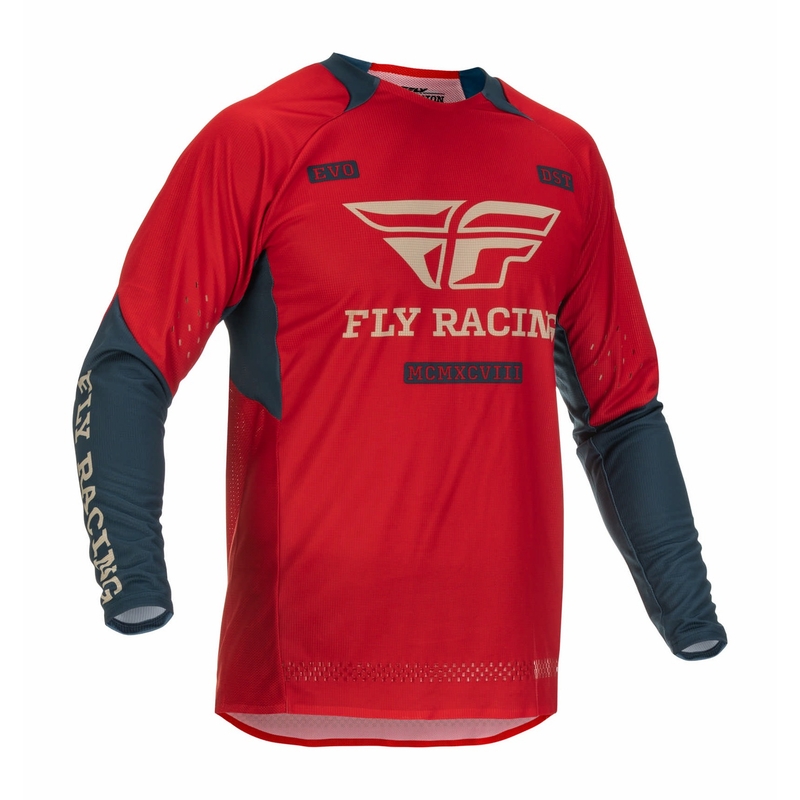 Motokros majica FLY Racing Evolution DST 2022 rdeče-siva