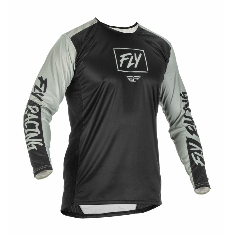 Motokros majica FLY Racing Lite 2022 sivo-črna