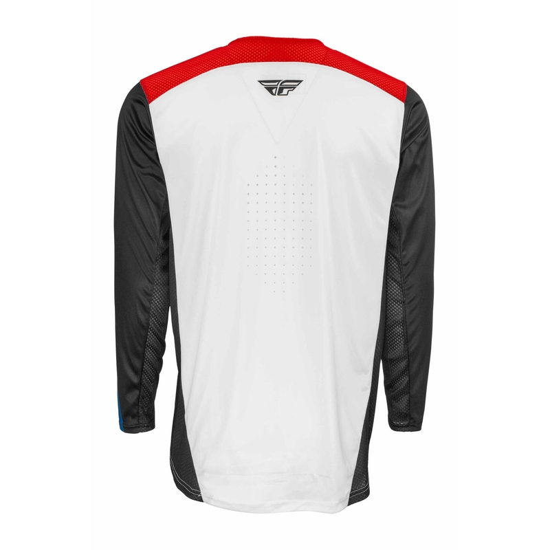 Motokros majica FLY Racing Lite 2022 belo-rdeče-modra
