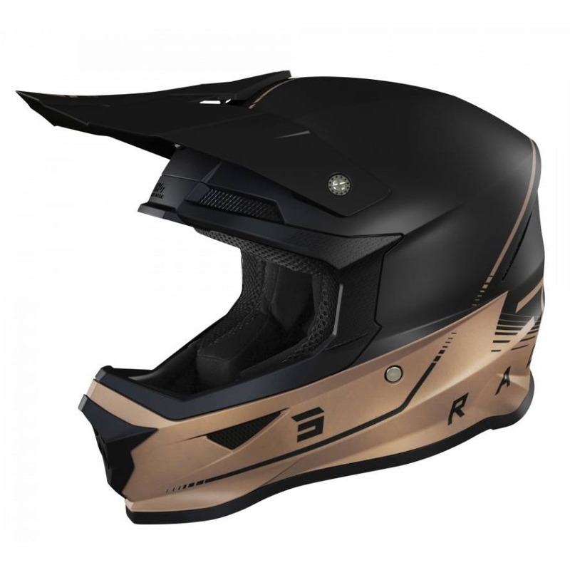 Motokros čelada Shot Furious Raw 3.0 black-bronze