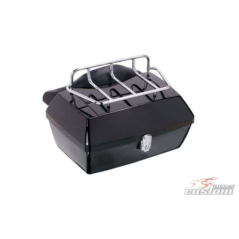 Top kovček za motorno kolo CUSTOMACCES TRAVEL black - razred II