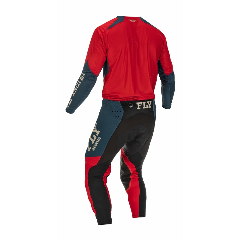 Motokros hlače FLY Racing Evolution DST 2022 rdeče-sive