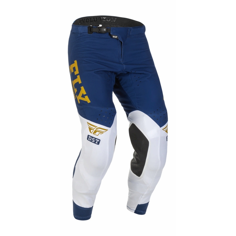 Motokros hlače FLY Racing Evolution DST 2022 modro-bela-zlata