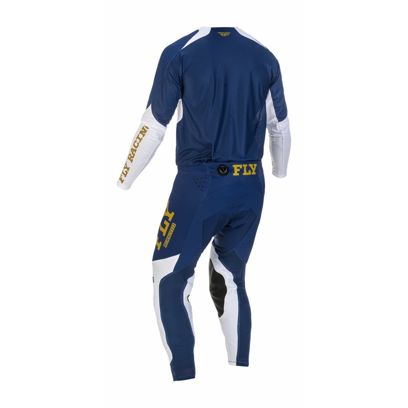 Motokros hlače FLY Racing Evolution DST 2022 modro-bela-zlata