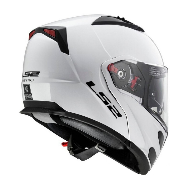 LS2 FF324 Metro white tip-up motoristična čelada razprodaja