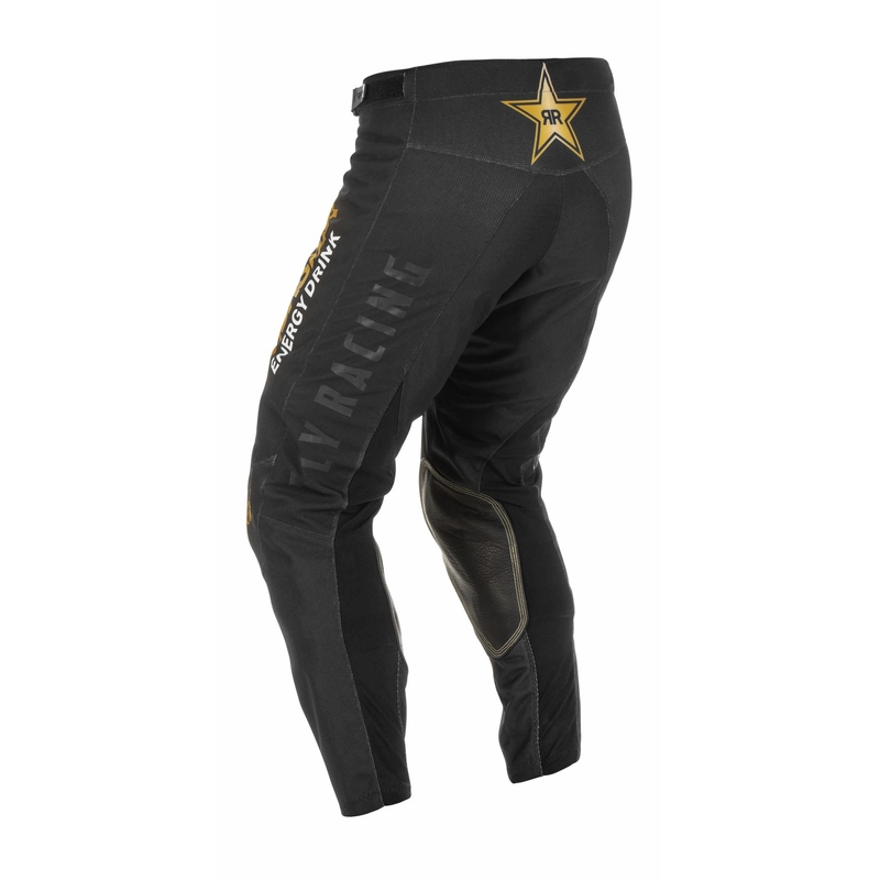 Motokros hlače FLY Racing Kinetic Rockstar 2022 gold-black razprodaja