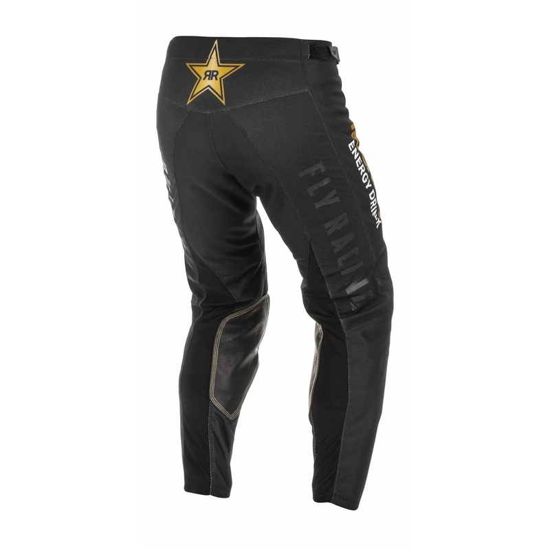 Motokros hlače FLY Racing Kinetic Rockstar 2022 gold-black razprodaja
