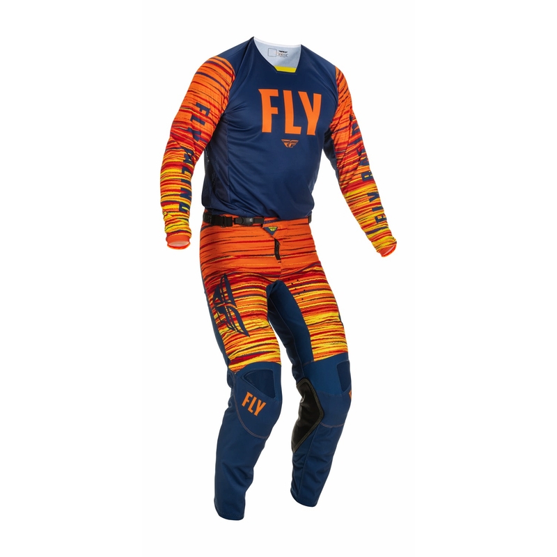 Motokros hlače FLY Racing Kinetic Wawe 2022 blue-orange