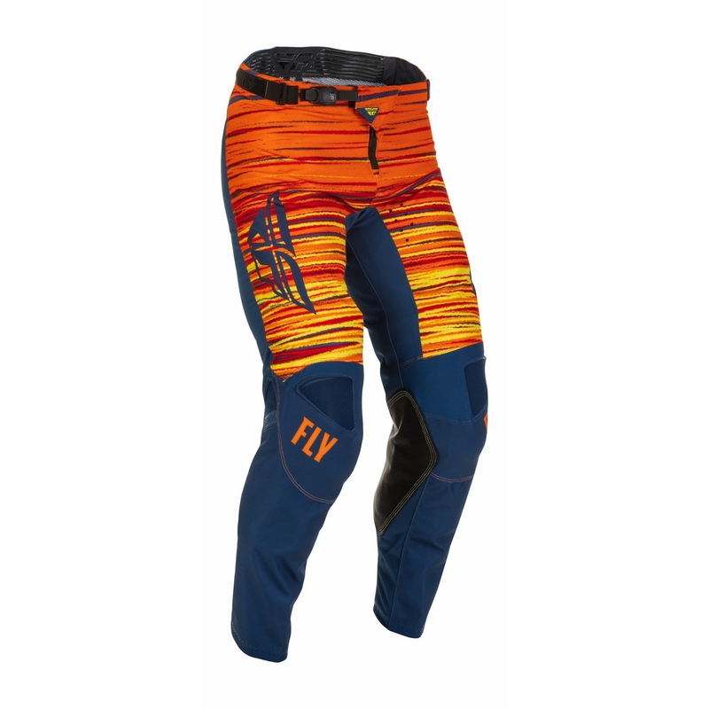 Motokros hlače FLY Racing Kinetic Wawe 2022 blue-orange