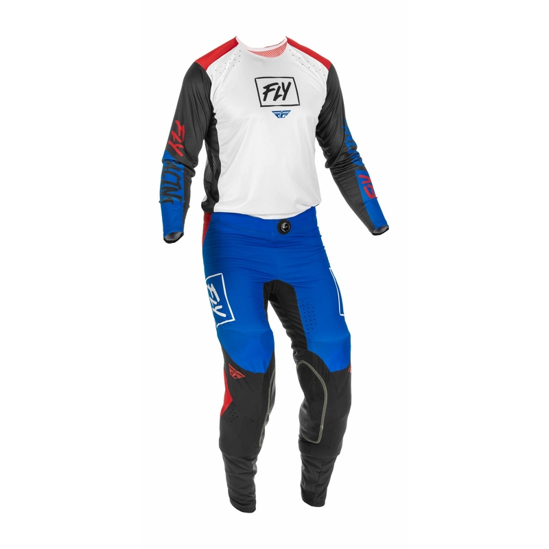 Motokros hlače FLY Racing Lite 2022 rdeče-črno-modre