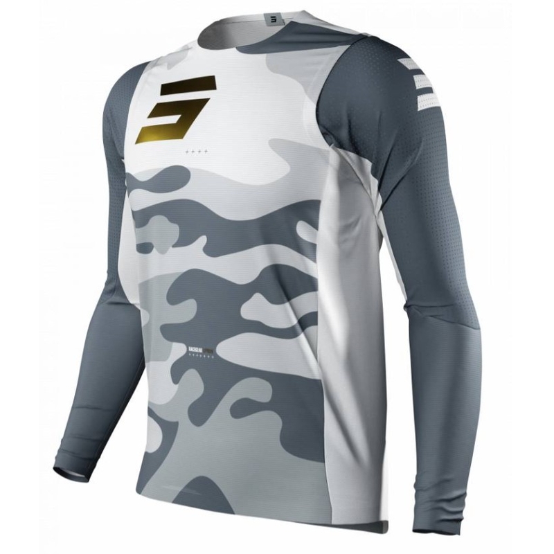 Motokros majica Shot Aerolite Prime white-grey