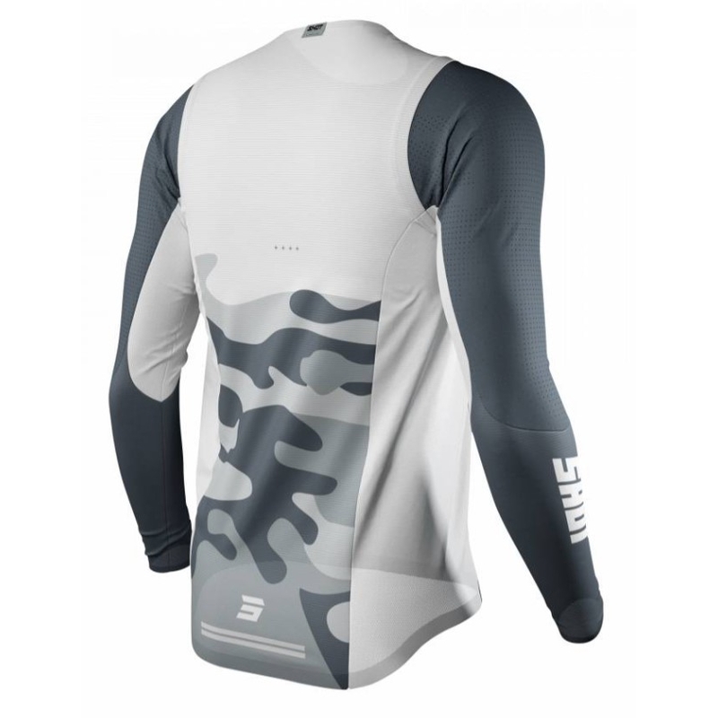 Motokros majica Shot Aerolite Prime white-grey
