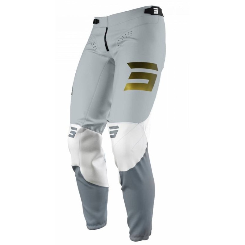 Shot Aerolite Prime Motokros hlače white-grey