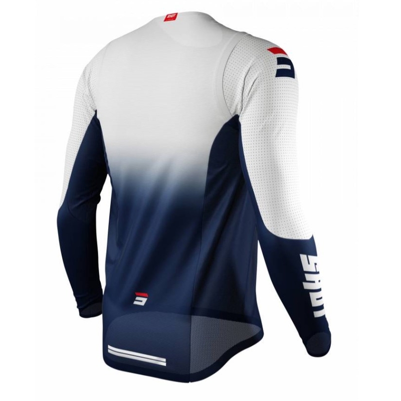 Motokros majica Shot Aerolite Gradient modra in bela