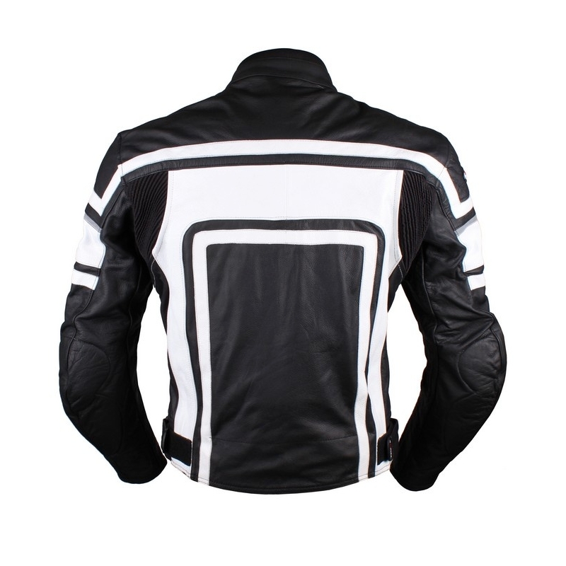 Tschul 840 Flag black and white motorcycle jacket razprodaja