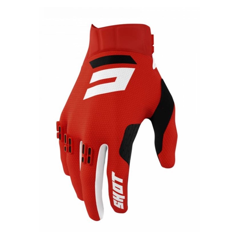 Motokros rokavice Shot Aerolite Gradient Red