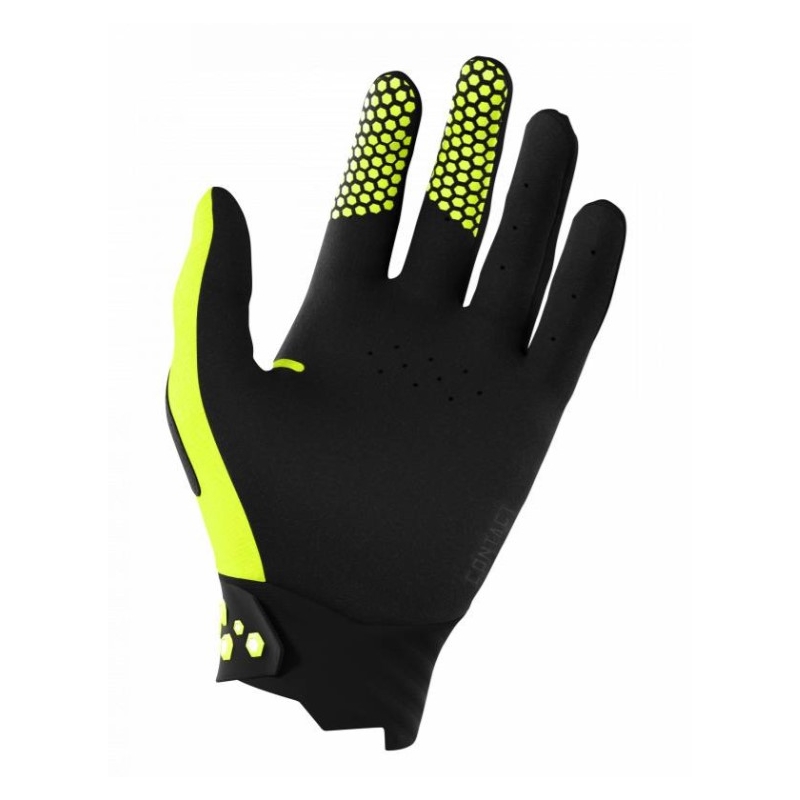 Motokros rokavice Shot Contact black-fluo yellow razprodaja