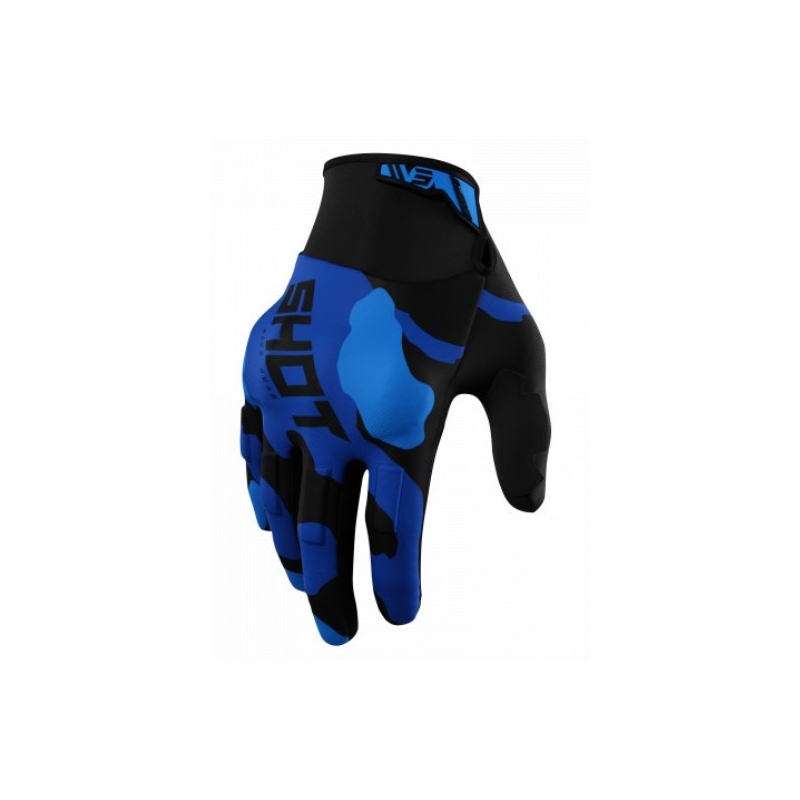 Motokros rokavice Shot Drift Camo black-camo-blue razprodaja