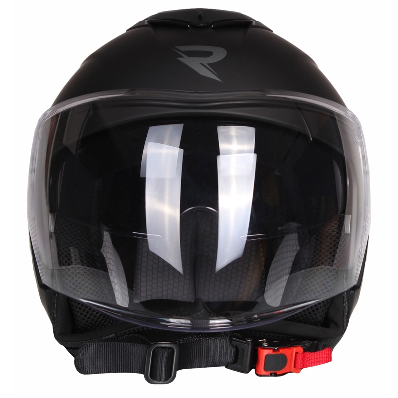 Odprta motoristična čelada Street Racer Pilot Black Matte