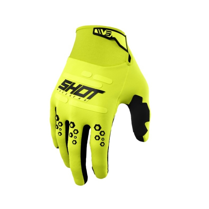 Motokros rokavice Shot Vision fluo rumena razprodaja