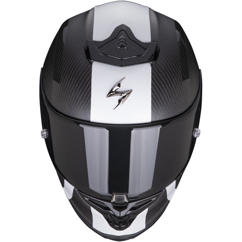 Integrirana čelada Scorpion EXO-R1 Carbon Air MG črna in bela mat