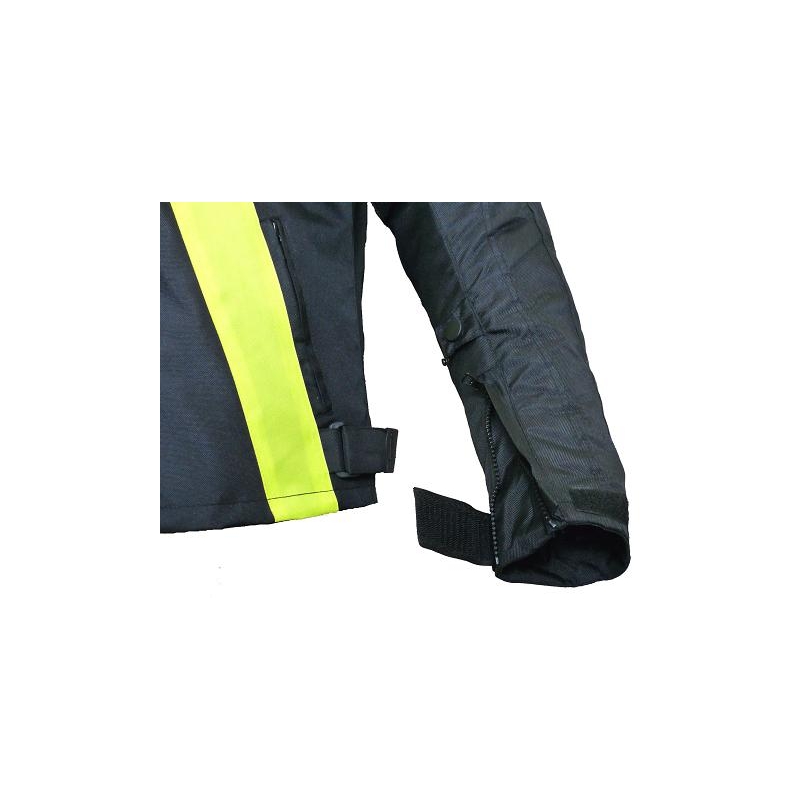 Motoristična jakna RSA ST-01 black-fluo yellow - II. kakovost