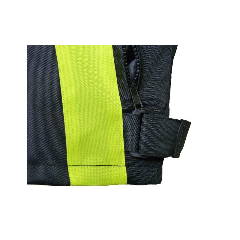 Motoristična jakna RSA ST-01 black-fluo yellow - II. kakovost