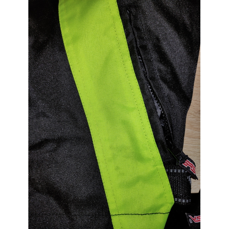 Motoristična jakna RSA ST-01 black-fluo yellow - II. kakovost