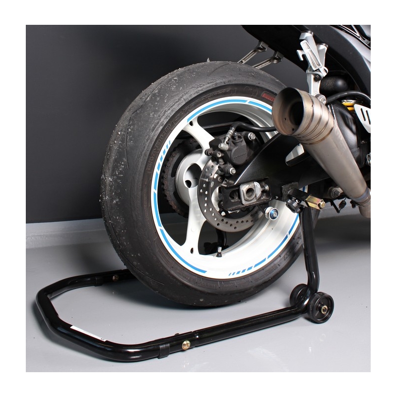 Komplet stojala za motor R-TECH spredaj + zadaj s kolesi