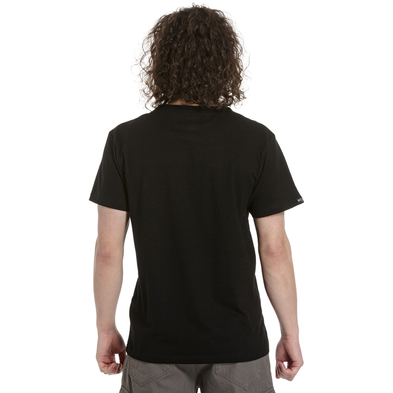 Meatfly majica s podijem črno-bela razprodaja