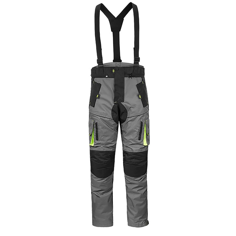 4SQUARE Discovery Grey-Fluo Yellow motoristične hlače razprodaja