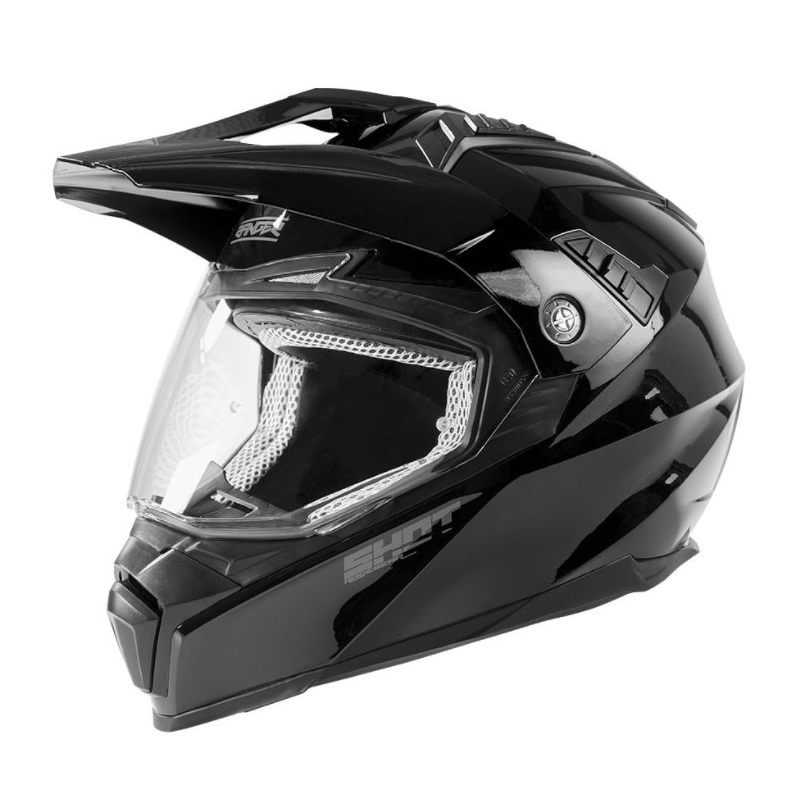 Enduro motociklistična čelada Shot Ranger Solid Black Gloss razprodaja