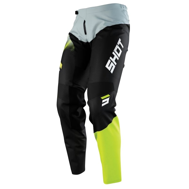 Otroške motokros hlače Shot Devo Versus black-fluo yellow-grey razprodaja