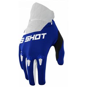 Otroške rokavice za motokros Shot Devo belo-modre naprodaj razprodaja