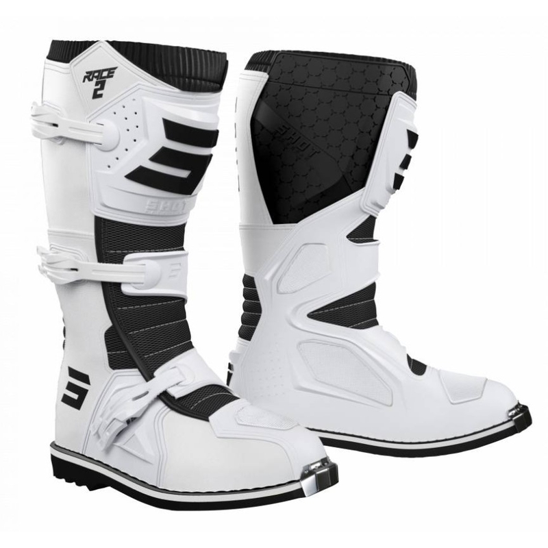 Otroški motoristični škornji Shot Race 2 White razprodaja