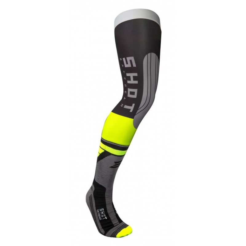 Nogavice Shot Interceptor 2.0 sivo-fluo rumene naprodaj razprodaja