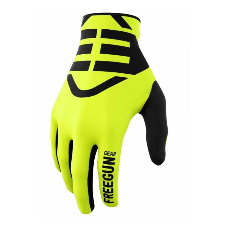 Motokros rokavice Shot Devo Skin črno-fluo rumene