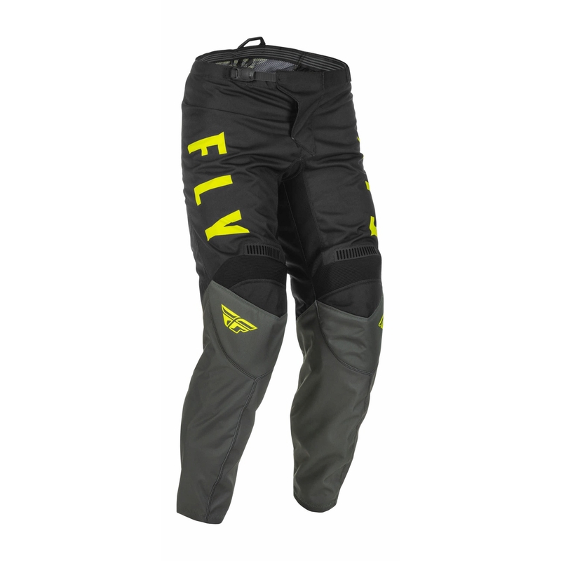 Motokros hlače FLY Racing F-16 2022 sivo-črno-fluo rumena