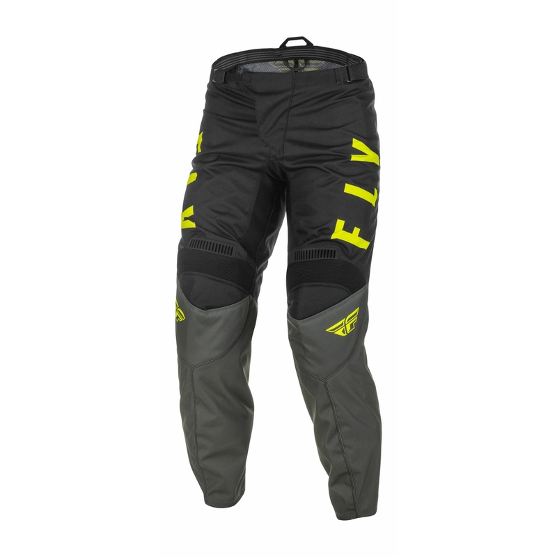 Motokros hlače FLY Racing F-16 2022 sivo-črno-fluo rumena