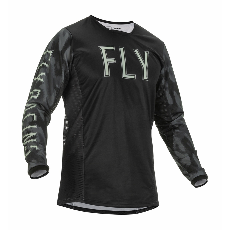 Motokros majica FLY Racing Kinetic S.E. 2022 black-grey camo