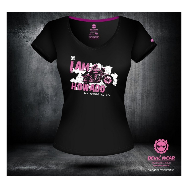 Ženska majica Devils Wear - I am Howado-my speed my life razprodaja