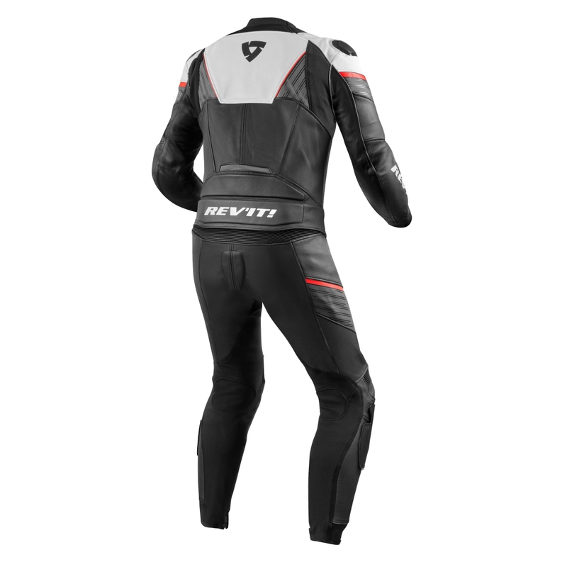 Revit Beta Black-White-Fluo Red motoristični kombinezon razprodaja