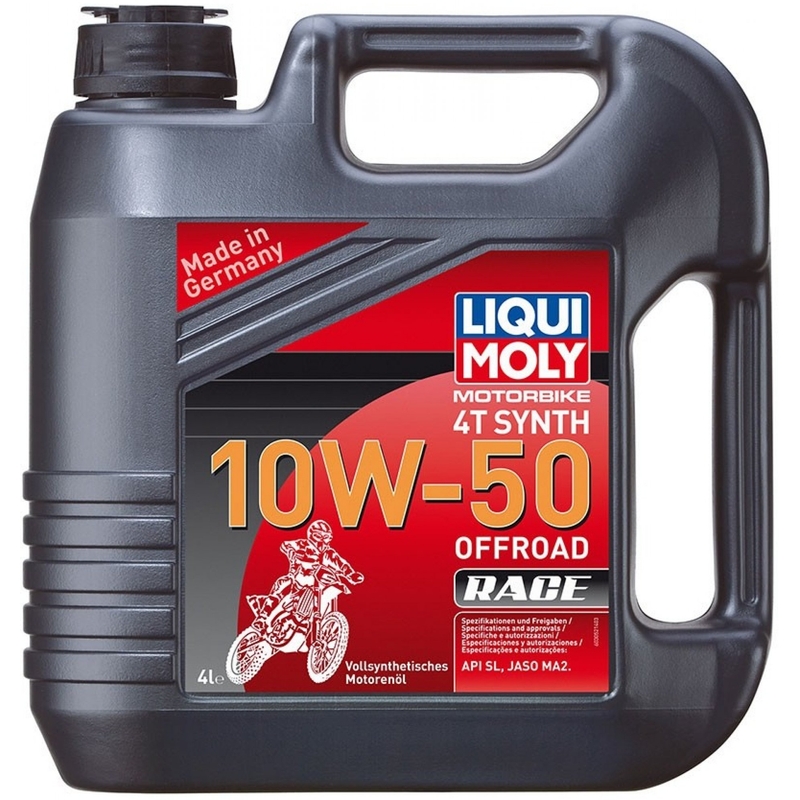 Motorno olje LIQUI MOLY Motorbike 4T Synth 10W50 Offroad Race 4 l