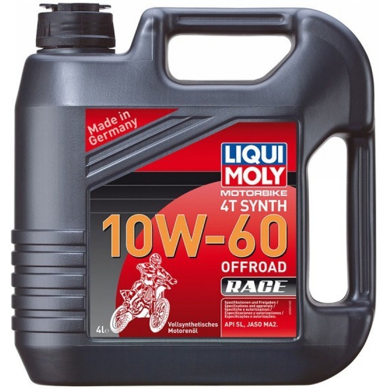 Motorno olje LIQUI MOLY Motorbike 4T Synth 10W60 Offroad Race 4 l