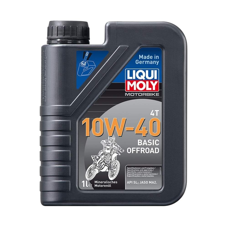 Motorno olje LIQUI MOLY Motorbike 4T 10W40 Basic Offroad 1 l