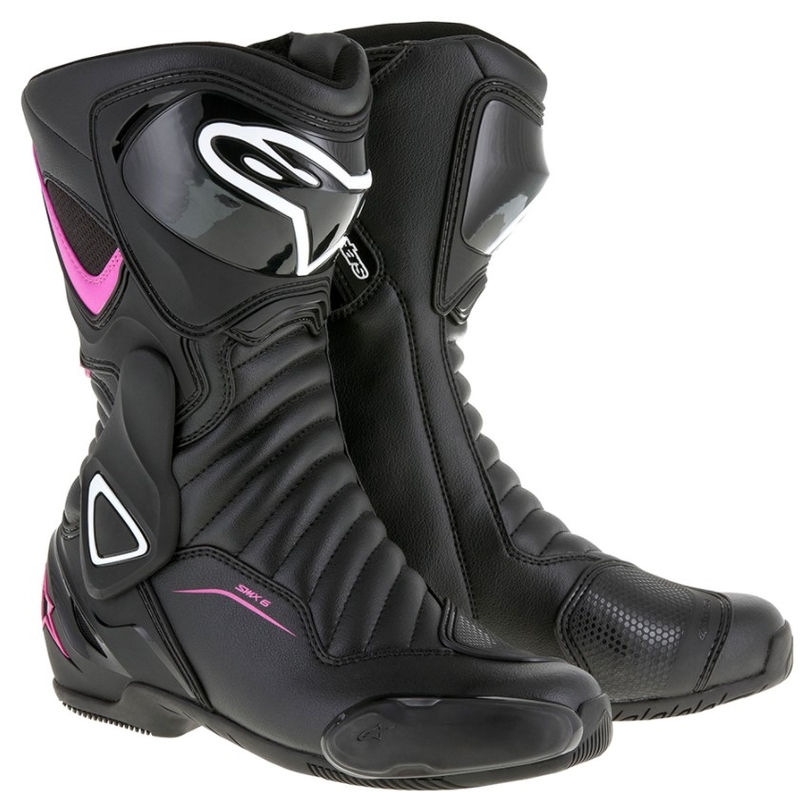 Alpinestars Stella S-MX 6 Ženski motoristični škornji črna, vijolična in bela