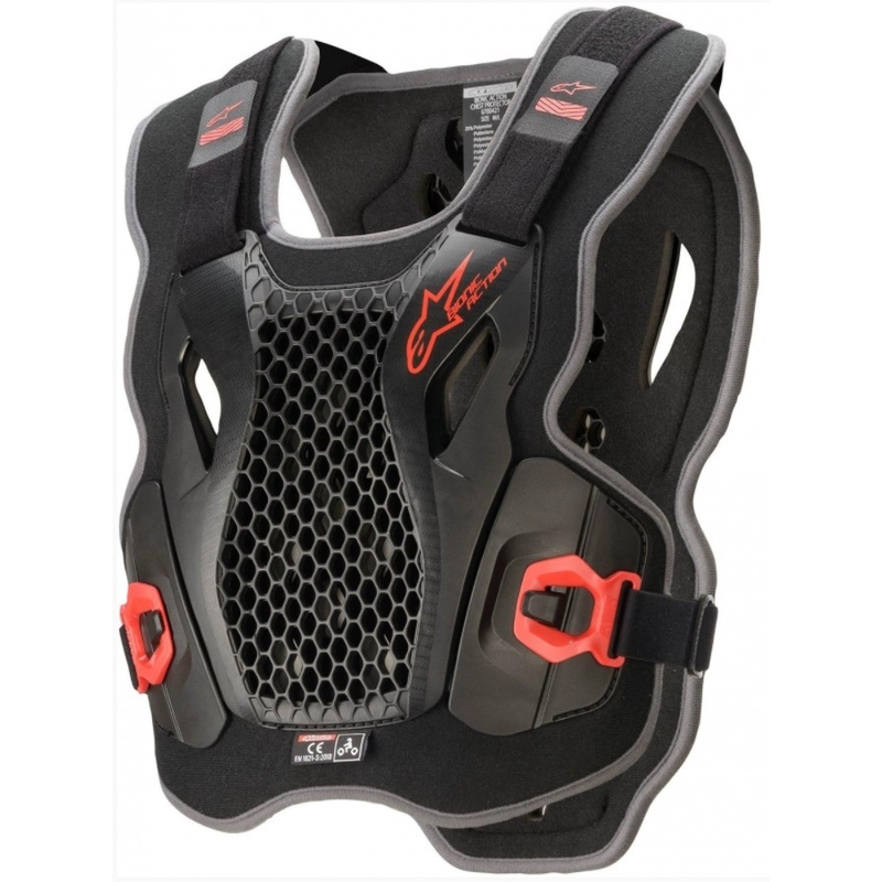 Alpinestars Bionic Action prsni ščitnik črno-rdeč