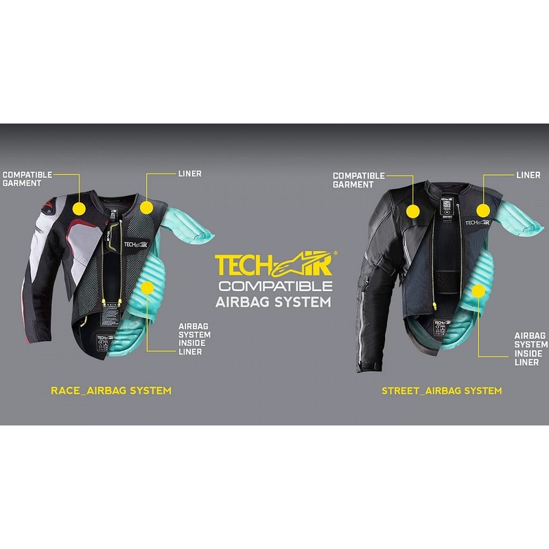 Alpinestars TECH-AIR® Street Vest airbag liner črno-rumena