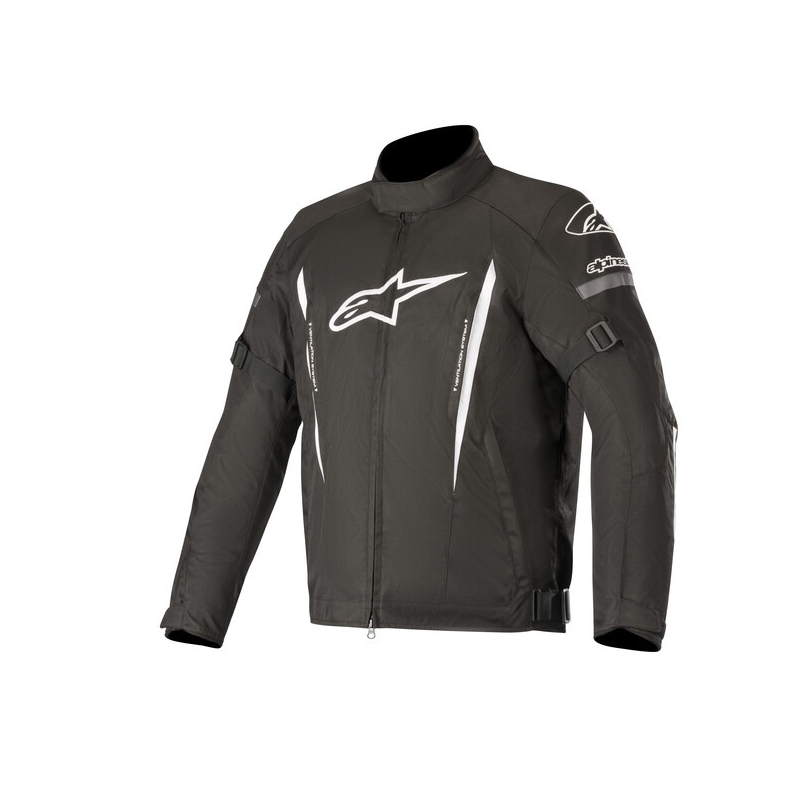 Alpinestars Gunner nepremočljiva črno-bela motoristična jakna